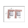 ELEGANCE: wall-ceiling fixing system of both frontal and back drop