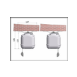 ELEGANCE: ceiling  fixing system of both frontal and back drop