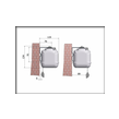 ELEGANCE: wall fixing system of both frontal and back drop
